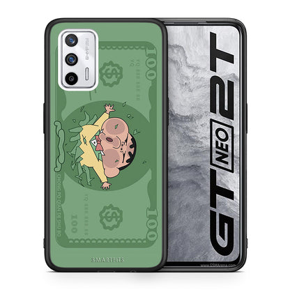 Θήκη Αγίου Βαλεντίνου Realme GT Big Money από τη Smartfits με σχέδιο στο πίσω μέρος και μαύρο περίβλημα | Realme GT Big Money case with colorful back and black bezels