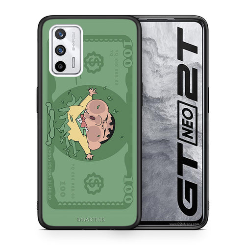 Θήκη Αγίου Βαλεντίνου Realme GT Big Money από τη Smartfits με σχέδιο στο πίσω μέρος και μαύρο περίβλημα | Realme GT Big Money case with colorful back and black bezels