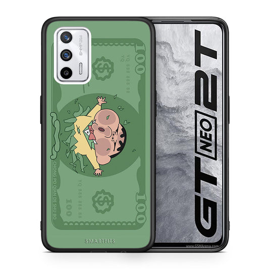 Θήκη Αγίου Βαλεντίνου Realme GT Big Money από τη Smartfits με σχέδιο στο πίσω μέρος και μαύρο περίβλημα | Realme GT Big Money case with colorful back and black bezels