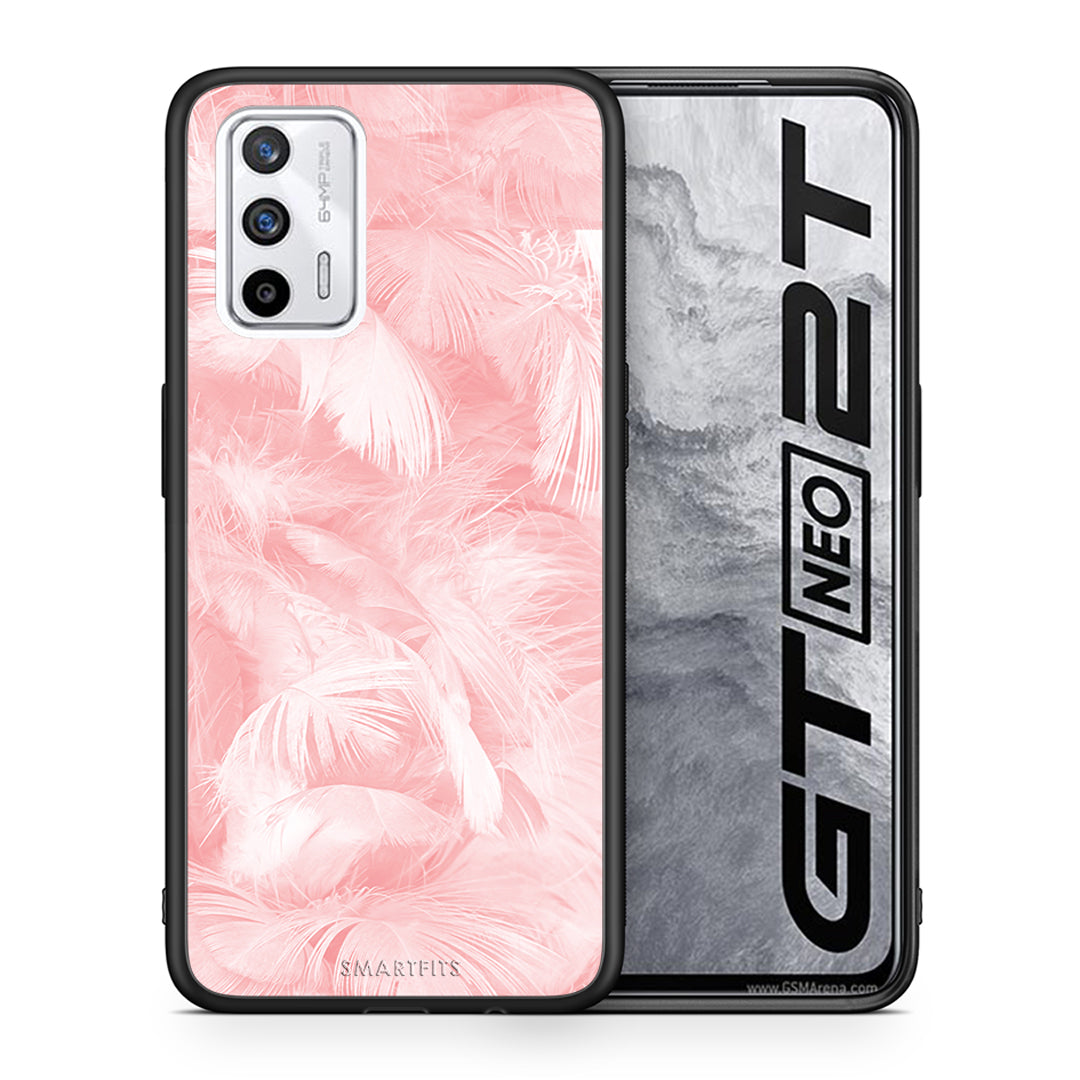 Boho Pink Feather - Realme GT θήκη