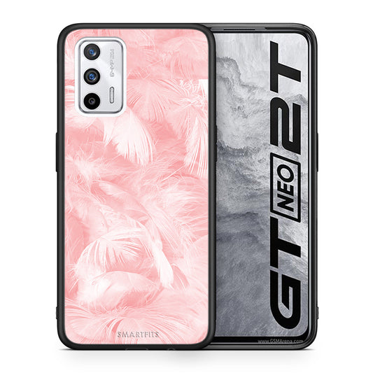 Boho Pink Feather - Realme GT θήκη