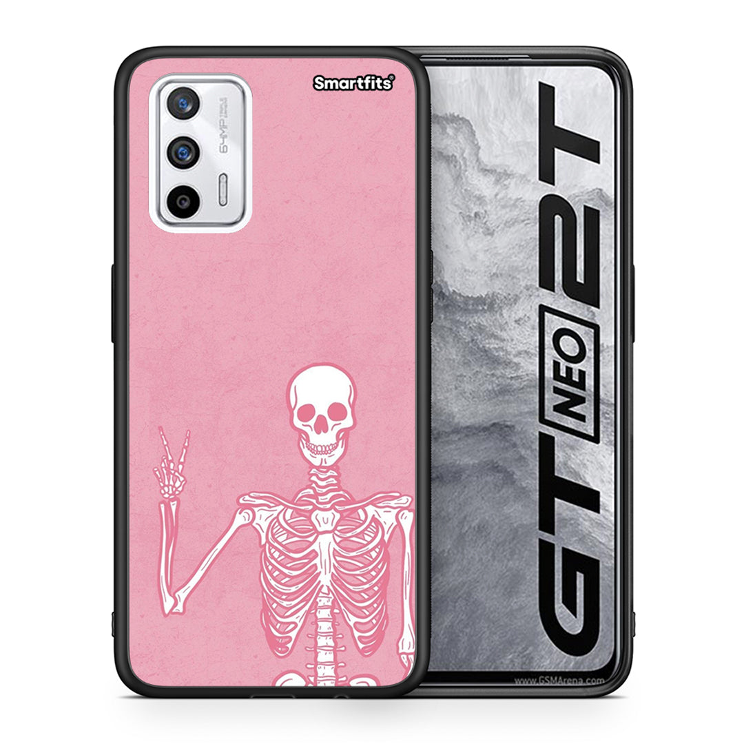 Θήκη Realme GT Halloween Motivation από τη Smartfits με σχέδιο στο πίσω μέρος και μαύρο περίβλημα | Realme GT Halloween Motivation case with colorful back and black bezels