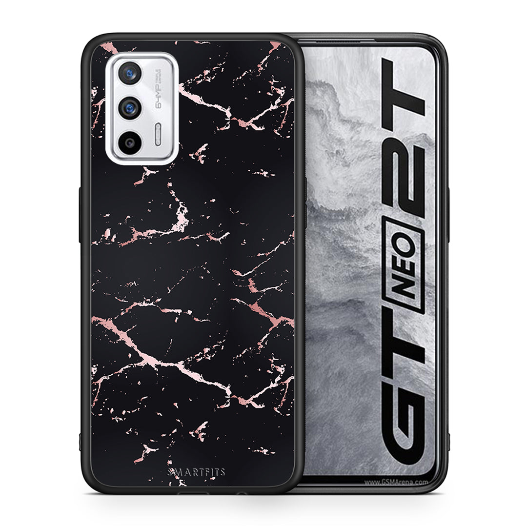 Marble Black Rosegold - Realme GT θήκη