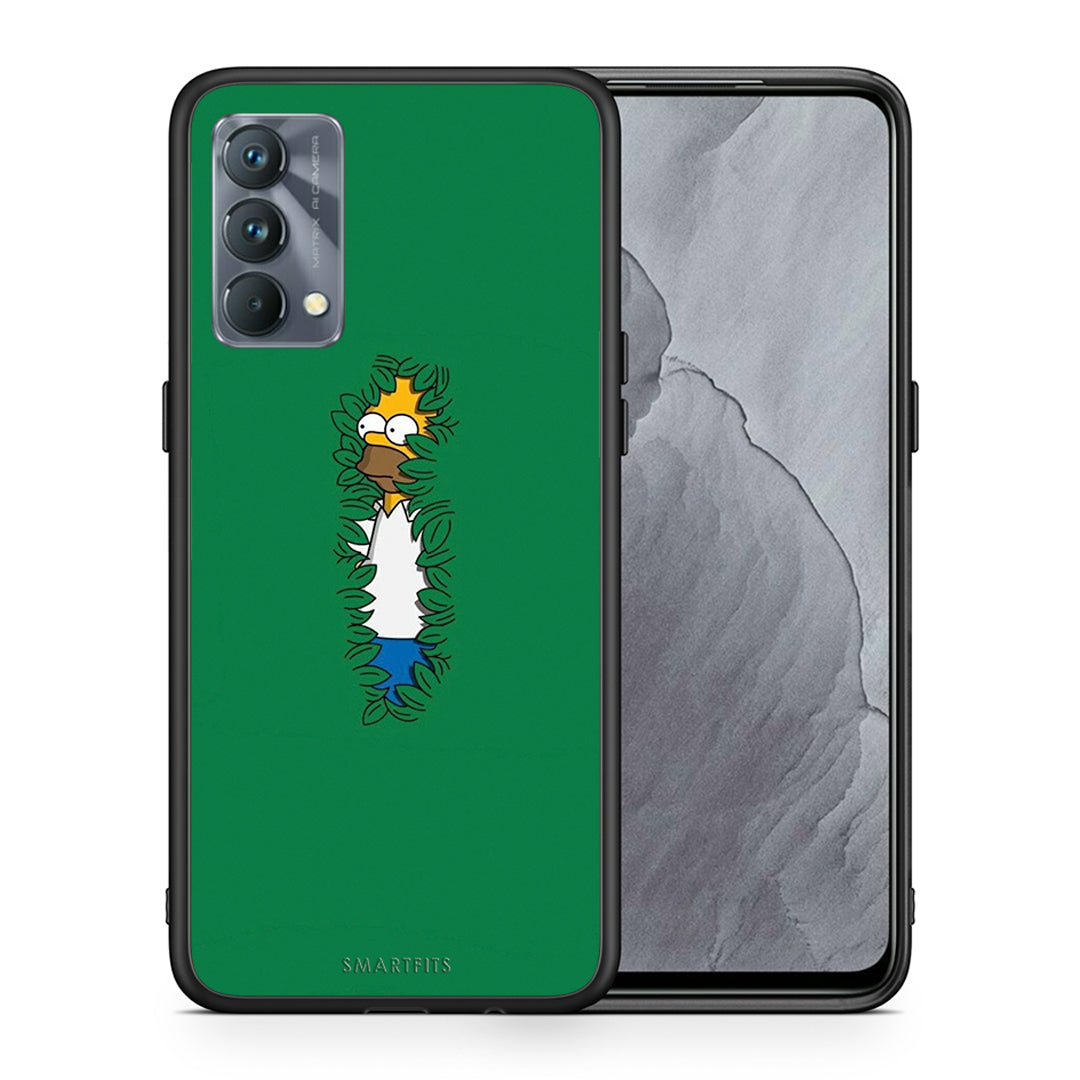 Θήκη Αγίου Βαλεντίνου Realme GT Master Bush Man από τη Smartfits με σχέδιο στο πίσω μέρος και μαύρο περίβλημα | Realme GT Master Bush Man case with colorful back and black bezels