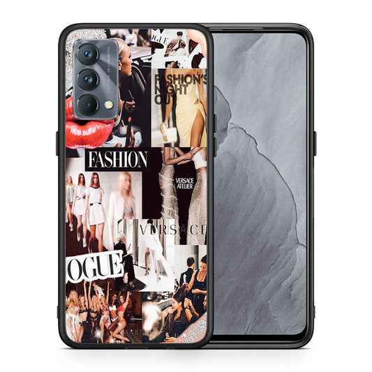 Θήκη Αγίου Βαλεντίνου Realme GT Master Collage Fashion από τη Smartfits με σχέδιο στο πίσω μέρος και μαύρο περίβλημα | Realme GT Master Collage Fashion case with colorful back and black bezels