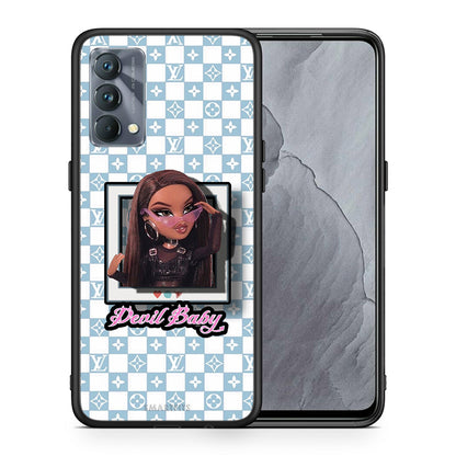 Θήκη Αγίου Βαλεντίνου Realme GT Master Devil Baby από τη Smartfits με σχέδιο στο πίσω μέρος και μαύρο περίβλημα | Realme GT Master Devil Baby case with colorful back and black bezels