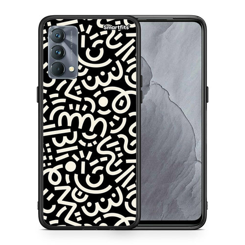 Θήκη Realme GT Master Doodle Art από τη Smartfits με σχέδιο στο πίσω μέρος και μαύρο περίβλημα | Realme GT Master Doodle Art case with colorful back and black bezels