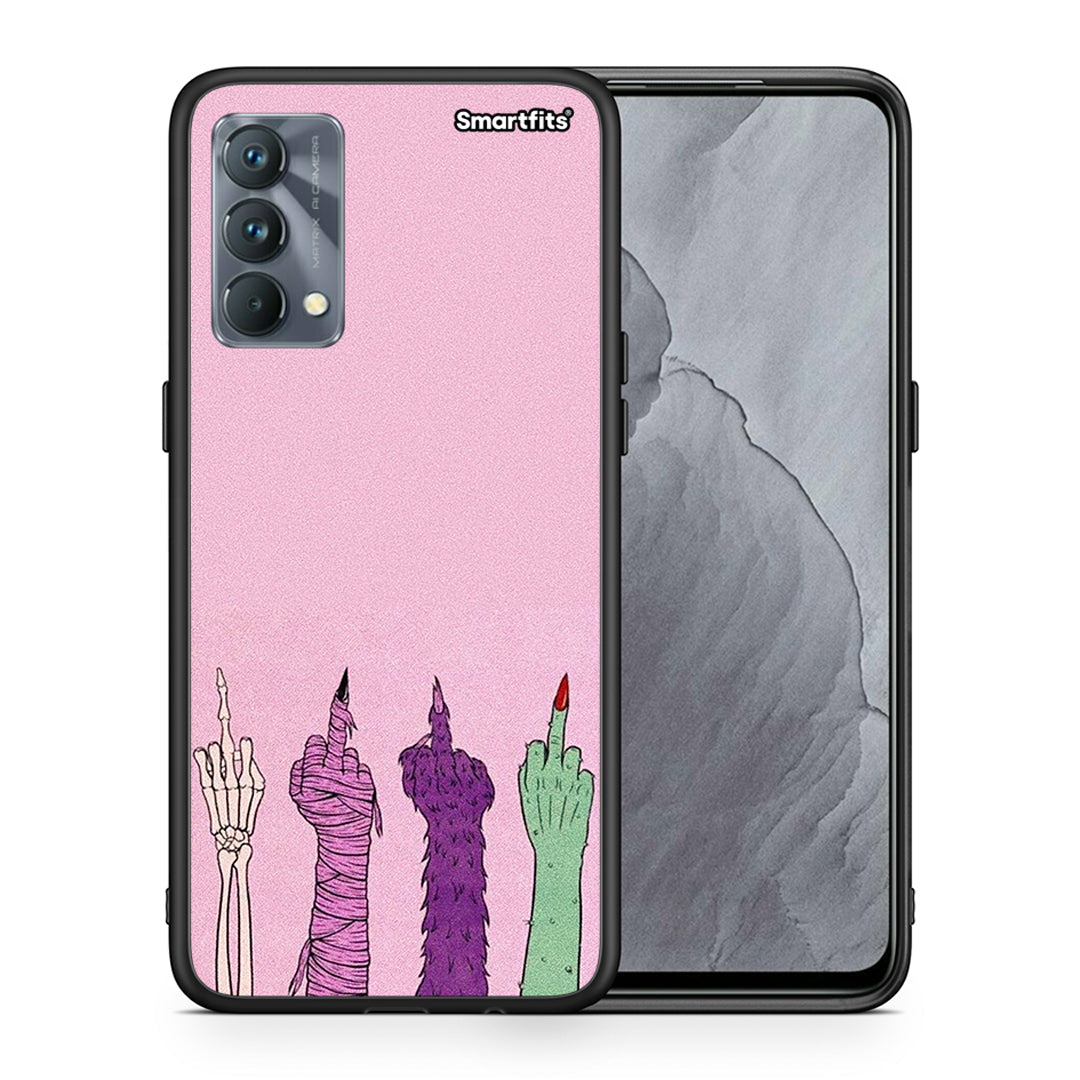Θήκη Realme GT Master Halloween Be A Lady από τη Smartfits με σχέδιο στο πίσω μέρος και μαύρο περίβλημα | Realme GT Master Halloween Be A Lady case with colorful back and black bezels