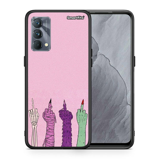 Θήκη Realme GT Master Halloween Be A Lady από τη Smartfits με σχέδιο στο πίσω μέρος και μαύρο περίβλημα | Realme GT Master Halloween Be A Lady case with colorful back and black bezels