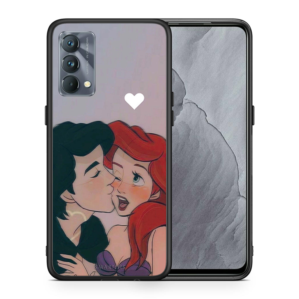 Θήκη Αγίου Βαλεντίνου Realme GT Master Mermaid Love από τη Smartfits με σχέδιο στο πίσω μέρος και μαύρο περίβλημα | Realme GT Master Mermaid Love case with colorful back and black bezels