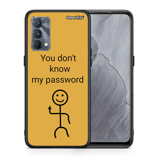 Θήκη Realme GT Master My Password από τη Smartfits με σχέδιο στο πίσω μέρος και μαύρο περίβλημα | Realme GT Master My Password case with colorful back and black bezels