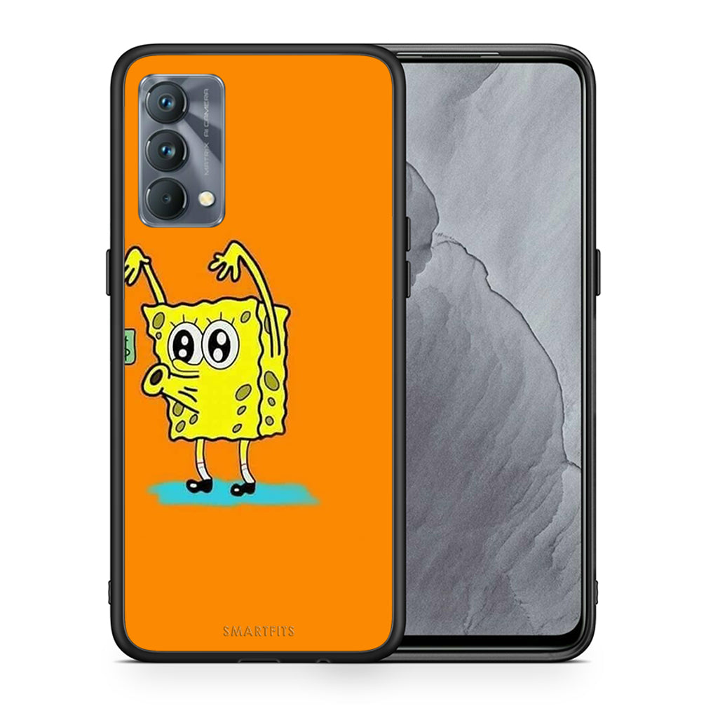 Θήκη Αγίου Βαλεντίνου Realme GT Master No Money 2 από τη Smartfits με σχέδιο στο πίσω μέρος και μαύρο περίβλημα | Realme GT Master No Money 2 case with colorful back and black bezels