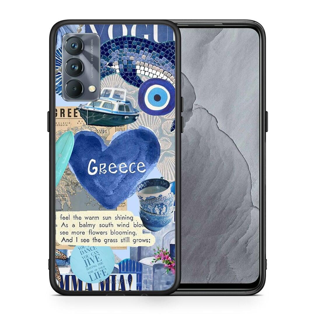 Θήκη Realme GT Master Summer In Greece από τη Smartfits με σχέδιο στο πίσω μέρος και μαύρο περίβλημα | Realme GT Master Summer In Greece case with colorful back and black bezels