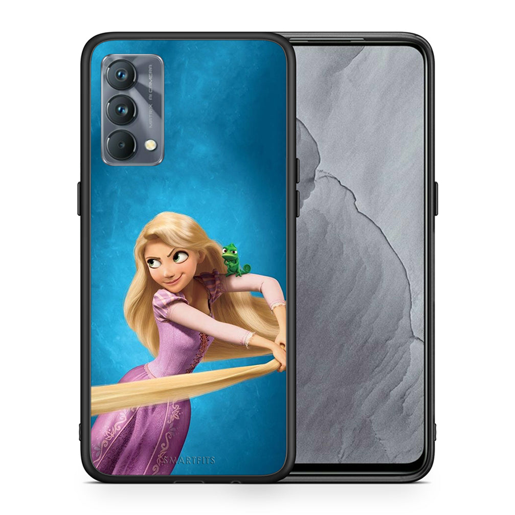 Θήκη Αγίου Βαλεντίνου Realme GT Master Tangled 2 από τη Smartfits με σχέδιο στο πίσω μέρος και μαύρο περίβλημα | Realme GT Master Tangled 2 case with colorful back and black bezels