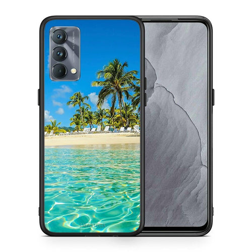 Θήκη Realme GT Master Tropical Vibes από τη Smartfits με σχέδιο στο πίσω μέρος και μαύρο περίβλημα | Realme GT Master Tropical Vibes case with colorful back and black bezels