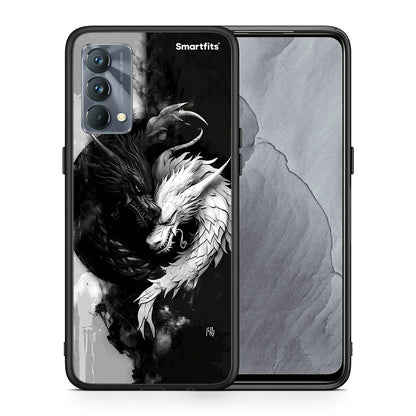 Θήκη Realme GT Master Yin Yang από τη Smartfits με σχέδιο στο πίσω μέρος και μαύρο περίβλημα | Realme GT Master Yin Yang case with colorful back and black bezels
