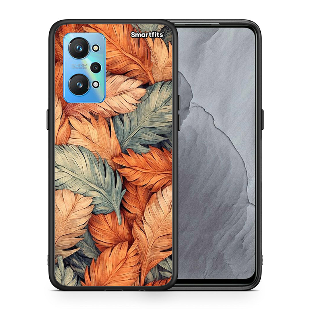 Θήκη Realme GT Neo 2 Autumn Leaves από τη Smartfits με σχέδιο στο πίσω μέρος και μαύρο περίβλημα | Realme GT Neo 2 Autumn Leaves case with colorful back and black bezels