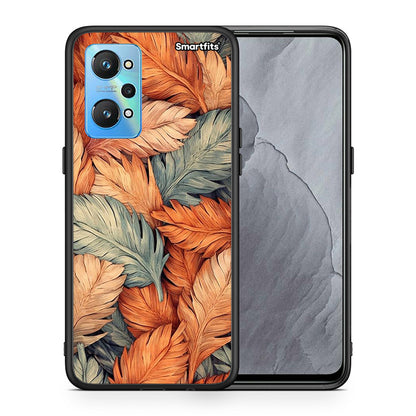 Θήκη Realme GT Neo 2 Autumn Leaves από τη Smartfits με σχέδιο στο πίσω μέρος και μαύρο περίβλημα | Realme GT Neo 2 Autumn Leaves case with colorful back and black bezels