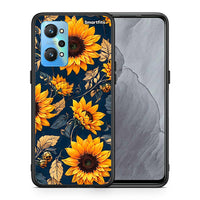 Thumbnail for Θήκη Realme GT Neo 2 Autumn Sunflowers από τη Smartfits με σχέδιο στο πίσω μέρος και μαύρο περίβλημα | Realme GT Neo 2 Autumn Sunflowers case with colorful back and black bezels