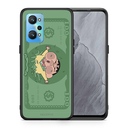 Θήκη Αγίου Βαλεντίνου Realme GT Neo 2 Big Money από τη Smartfits με σχέδιο στο πίσω μέρος και μαύρο περίβλημα | Realme GT Neo 2 Big Money case with colorful back and black bezels