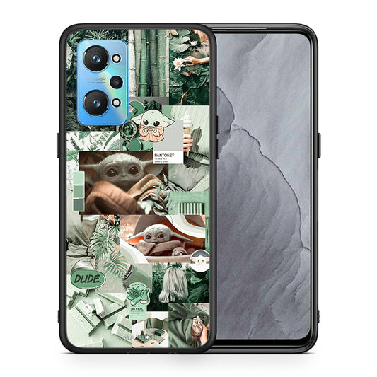 Θήκη Αγίου Βαλεντίνου Realme GT Neo 2 Collage Dude από τη Smartfits με σχέδιο στο πίσω μέρος και μαύρο περίβλημα | Realme GT Neo 2 Collage Dude case with colorful back and black bezels