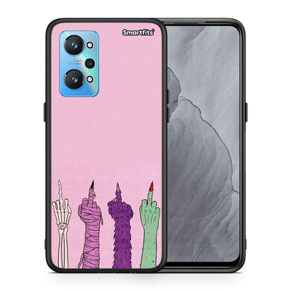Θήκη Realme GT Neo 2 Halloween Be A Lady από τη Smartfits με σχέδιο στο πίσω μέρος και μαύρο περίβλημα | Realme GT Neo 2 Halloween Be A Lady case with colorful back and black bezels