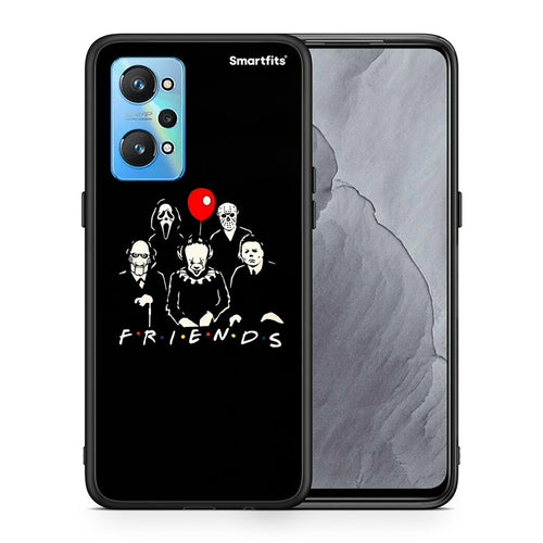 Θήκη Realme GT Neo 2 Halloween Friends από τη Smartfits με σχέδιο στο πίσω μέρος και μαύρο περίβλημα | Realme GT Neo 2 Halloween Friends case with colorful back and black bezels