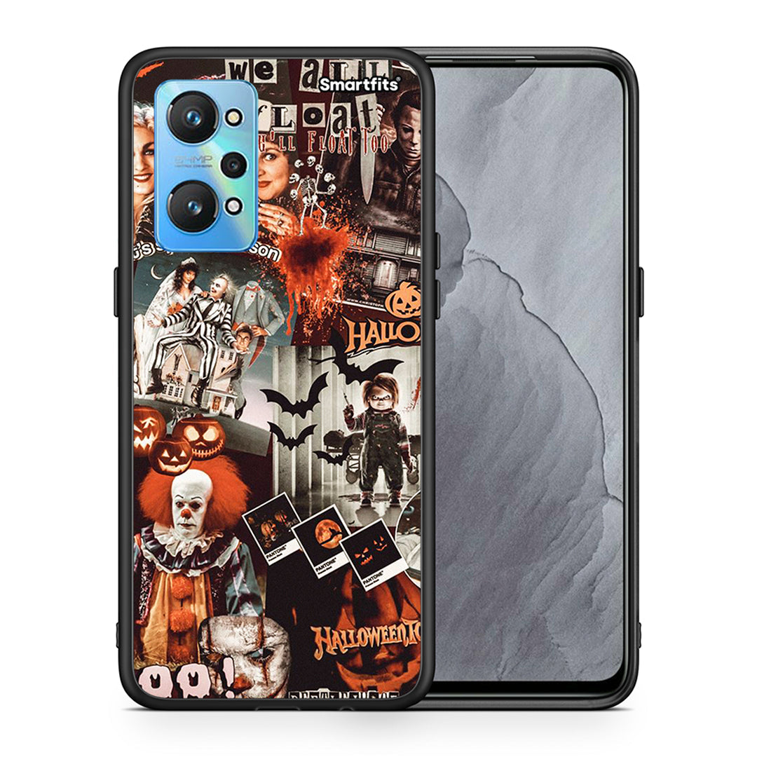 Θήκη Realme GT Neo 2 Halloween Spooky Season από τη Smartfits με σχέδιο στο πίσω μέρος και μαύρο περίβλημα | Realme GT Neo 2 Halloween Spooky Season case with colorful back and black bezels