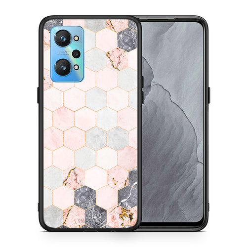 Marble Hexagon Pink - Realme GT Neo 2 θήκη