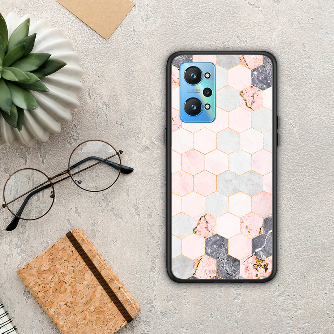 Marble Hexagon Pink - Realme GT Neo 2 θήκη