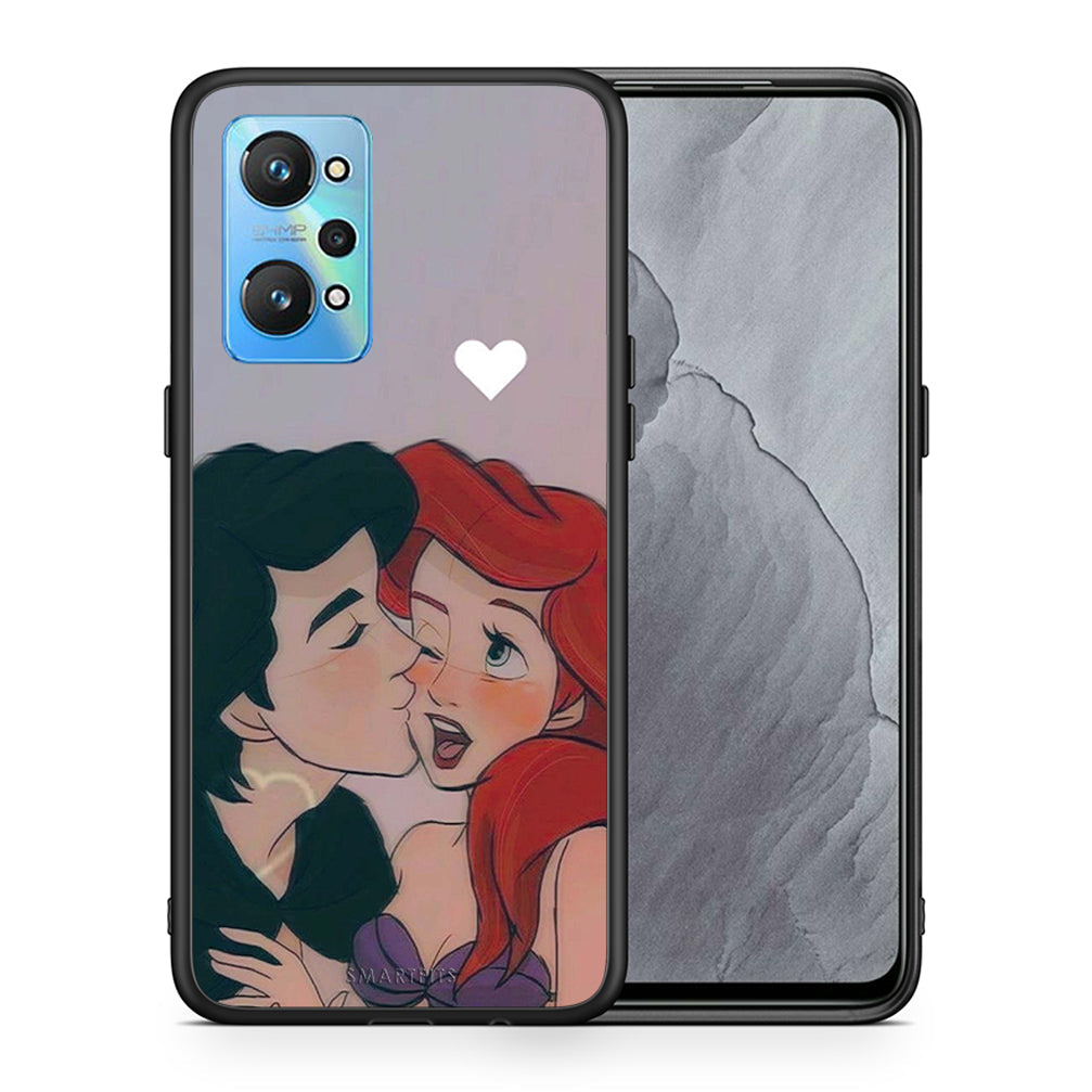 Θήκη Αγίου Βαλεντίνου Realme GT Neo 2 Mermaid Love από τη Smartfits με σχέδιο στο πίσω μέρος και μαύρο περίβλημα | Realme GT Neo 2 Mermaid Love case with colorful back and black bezels