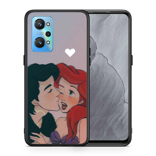 Θήκη Αγίου Βαλεντίνου Realme GT Neo 2 Mermaid Love από τη Smartfits με σχέδιο στο πίσω μέρος και μαύρο περίβλημα | Realme GT Neo 2 Mermaid Love case with colorful back and black bezels