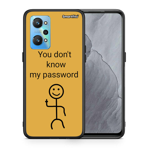 Θήκη Realme GT Neo 2 My Password από τη Smartfits με σχέδιο στο πίσω μέρος και μαύρο περίβλημα | Realme GT Neo 2 My Password case with colorful back and black bezels