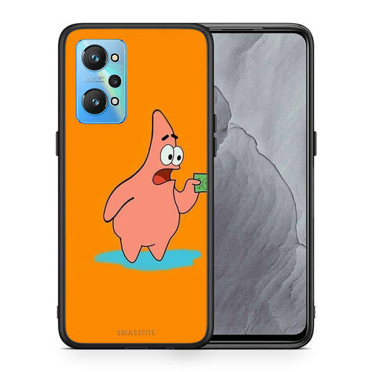 Θήκη Αγίου Βαλεντίνου Realme GT Neo 2 No Money 1 από τη Smartfits με σχέδιο στο πίσω μέρος και μαύρο περίβλημα | Realme GT Neo 2 No Money 1 case with colorful back and black bezels