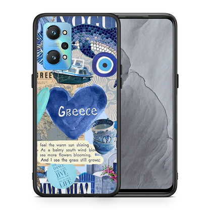 Θήκη Realme GT Neo 2 Summer In Greece από τη Smartfits με σχέδιο στο πίσω μέρος και μαύρο περίβλημα | Realme GT Neo 2 Summer In Greece case with colorful back and black bezels