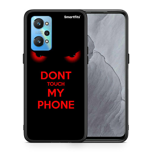 Θήκη Realme GT Neo 2 Touch My Phone από τη Smartfits με σχέδιο στο πίσω μέρος και μαύρο περίβλημα | Realme GT Neo 2 Touch My Phone case with colorful back and black bezels