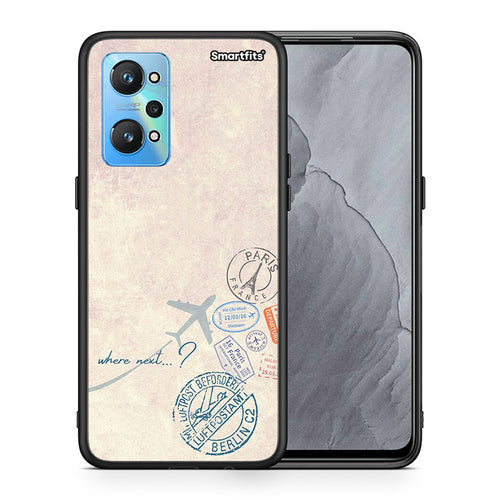 Θήκη Realme GT Neo 2 Where Next από τη Smartfits με σχέδιο στο πίσω μέρος και μαύρο περίβλημα | Realme GT Neo 2 Where Next case with colorful back and black bezels