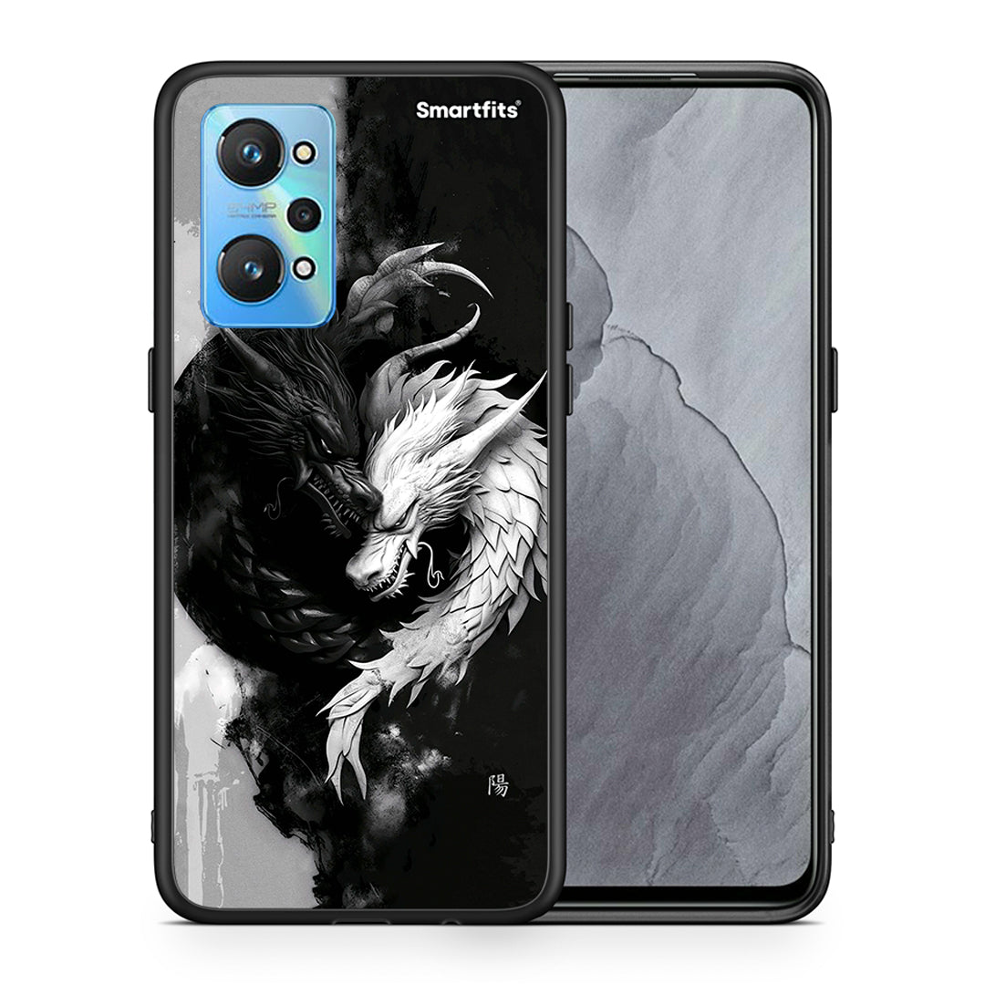 Θήκη Realme GT Neo 2 Yin Yang από τη Smartfits με σχέδιο στο πίσω μέρος και μαύρο περίβλημα | Realme GT Neo 2 Yin Yang case with colorful back and black bezels