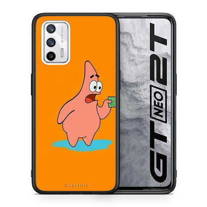 Θήκη Αγίου Βαλεντίνου Realme GT No Money 1 από τη Smartfits με σχέδιο στο πίσω μέρος και μαύρο περίβλημα | Realme GT No Money 1 case with colorful back and black bezels