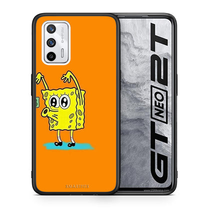 Θήκη Αγίου Βαλεντίνου Realme GT No Money 2 από τη Smartfits με σχέδιο στο πίσω μέρος και μαύρο περίβλημα | Realme GT No Money 2 case with colorful back and black bezels