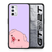 Thumbnail for Θήκη Αγίου Βαλεντίνου Realme GT Pig Love 2 από τη Smartfits με σχέδιο στο πίσω μέρος και μαύρο περίβλημα | Realme GT Pig Love 2 case with colorful back and black bezels