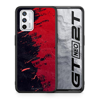 Thumbnail for Θήκη Αγίου Βαλεντίνου Realme GT Red Paint από τη Smartfits με σχέδιο στο πίσω μέρος και μαύρο περίβλημα | Realme GT Red Paint case with colorful back and black bezels