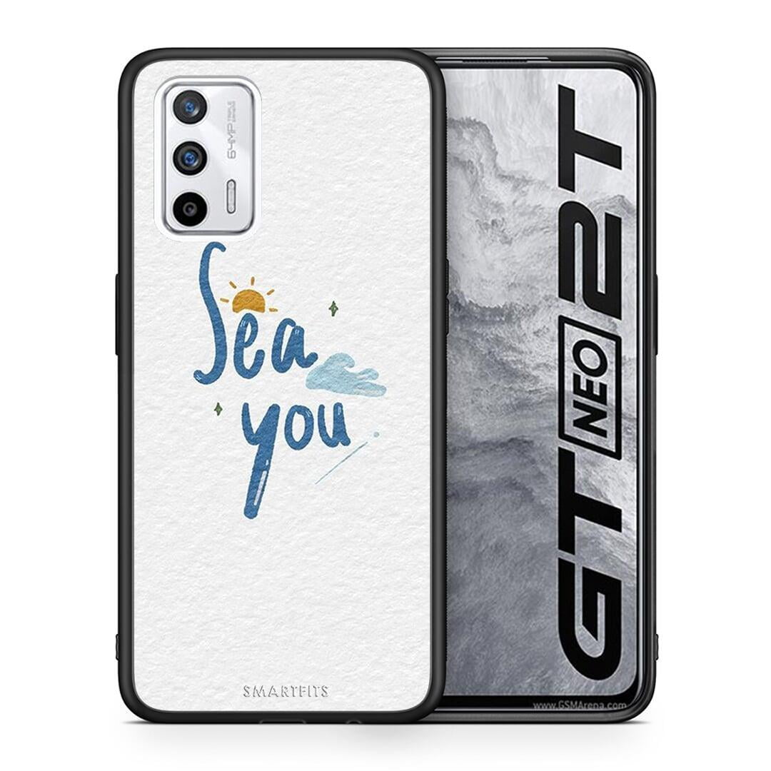 Θήκη Realme GT Sea You από τη Smartfits με σχέδιο στο πίσω μέρος και μαύρο περίβλημα | Realme GT Sea You case with colorful back and black bezels