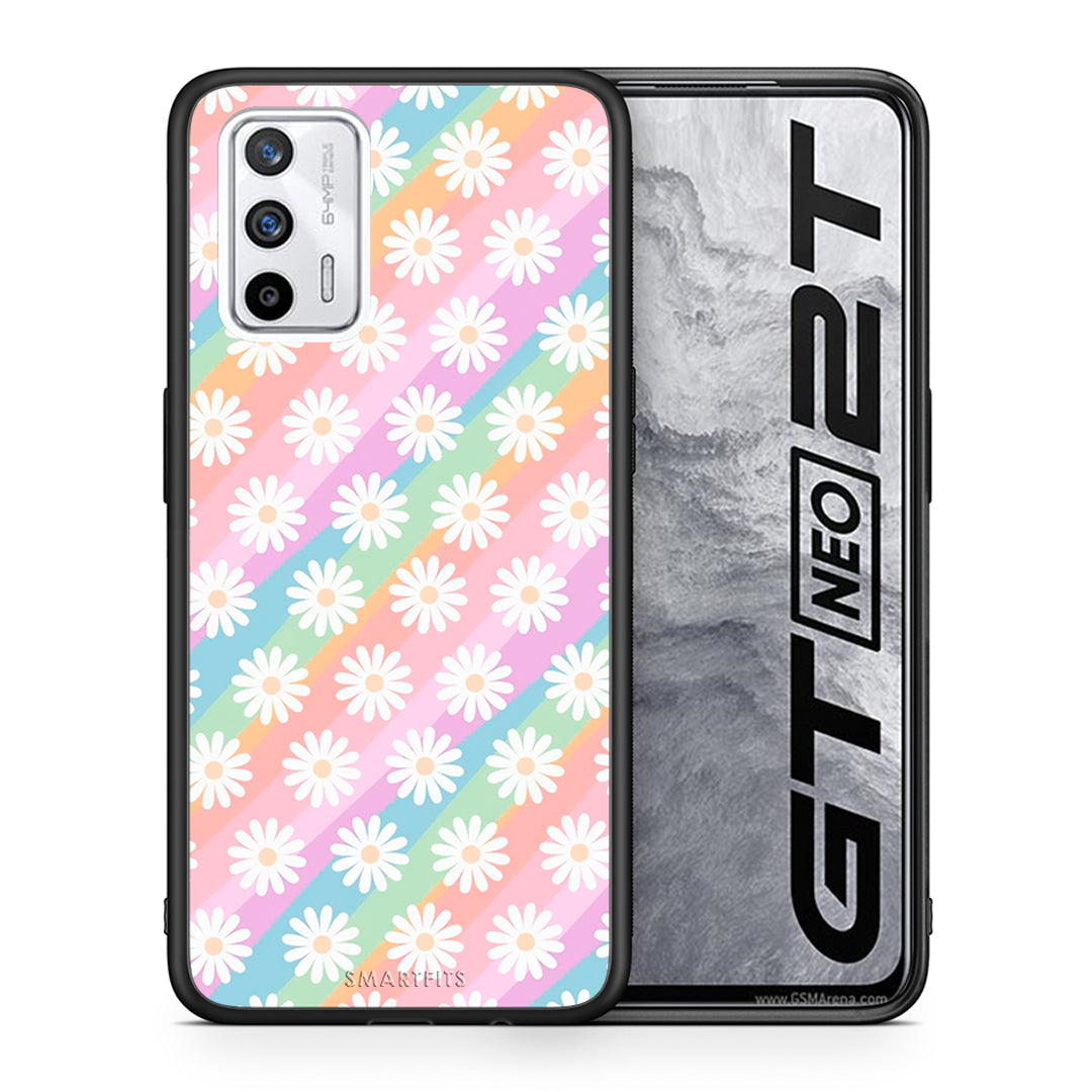White Daisies - Realme GT θήκη