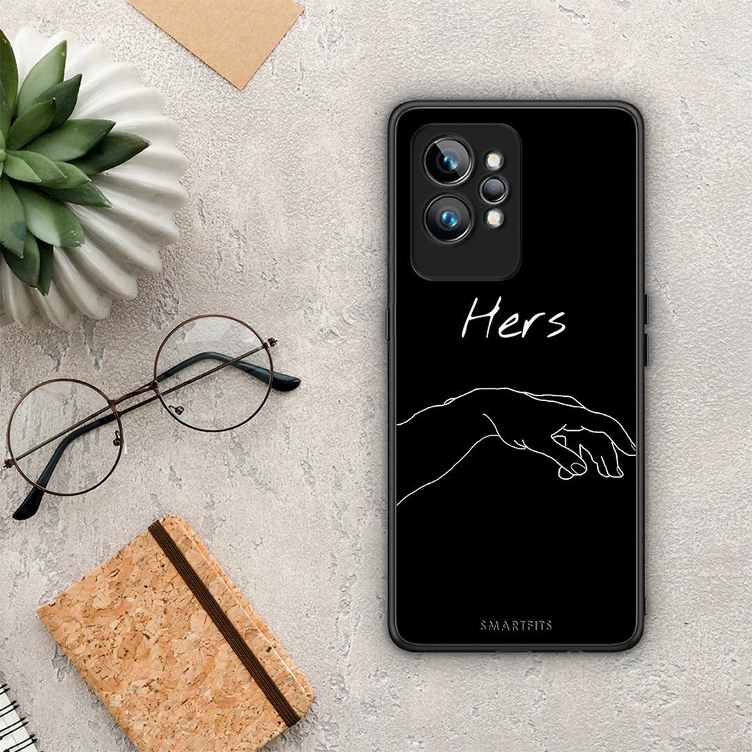Θήκη Realme GT2 Aesthetic Love 1 από τη Smartfits με σχέδιο στο πίσω μέρος και μαύρο περίβλημα | Realme GT2 Aesthetic Love 1 Case with Colorful Back and Black Bezels