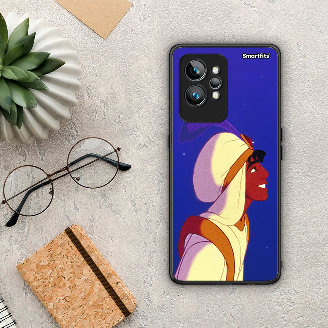Θήκη Realme GT2 Pro Alladin And Jasmine Love 1 από τη Smartfits με σχέδιο στο πίσω μέρος και μαύρο περίβλημα | Realme GT2 Pro Alladin And Jasmine Love 1 Case with Colorful Back and Black Bezels