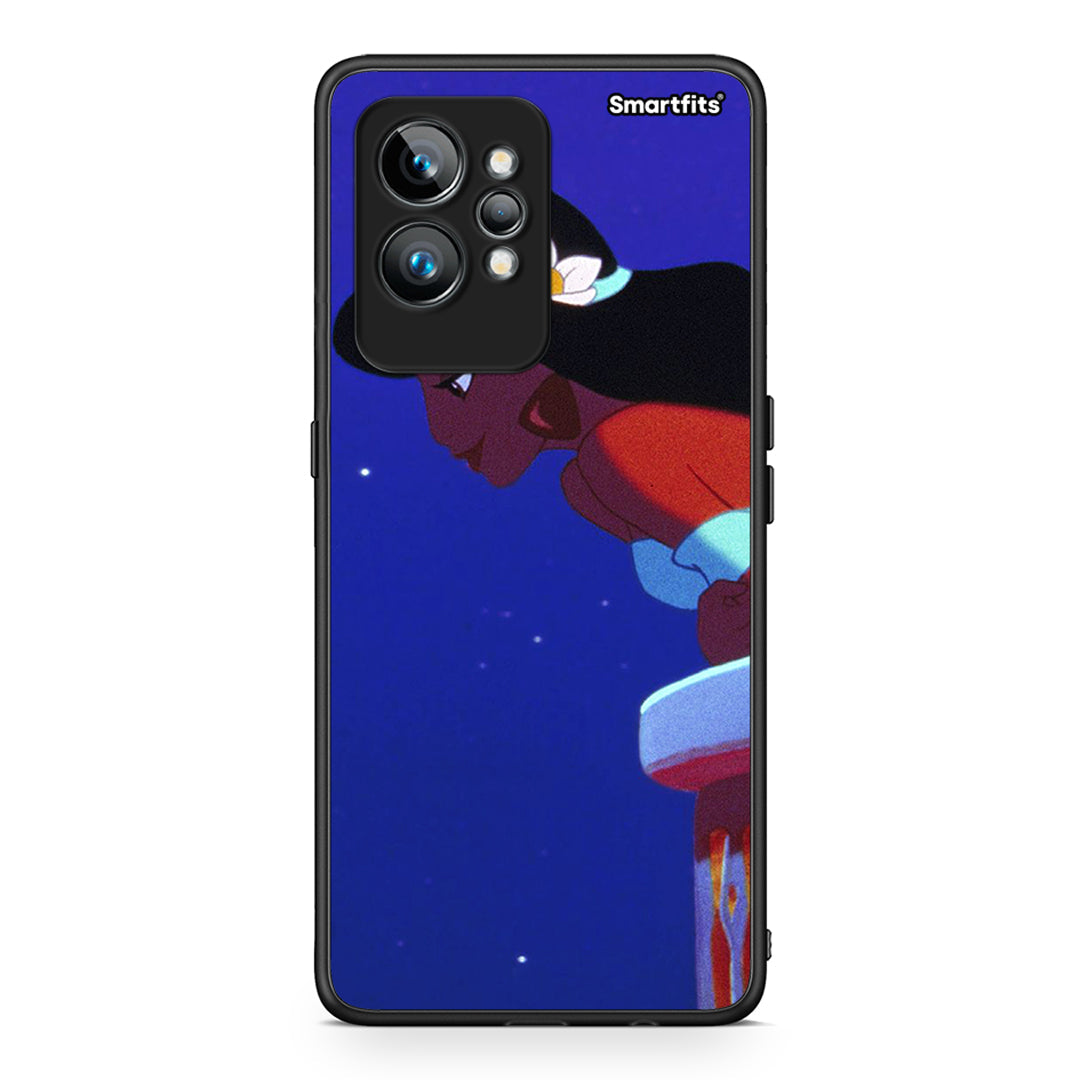 Θήκη Realme GT2 Alladin And Jasmine Love 2 από τη Smartfits με σχέδιο στο πίσω μέρος και μαύρο περίβλημα | Realme GT2 Alladin And Jasmine Love 2 Case with Colorful Back and Black Bezels