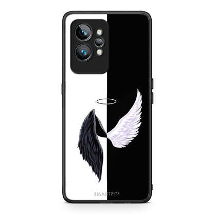 Θήκη Realme GT2 Pro Angels Demons από τη Smartfits με σχέδιο στο πίσω μέρος και μαύρο περίβλημα | Realme GT2 Pro Angels Demons Case with Colorful Back and Black Bezels