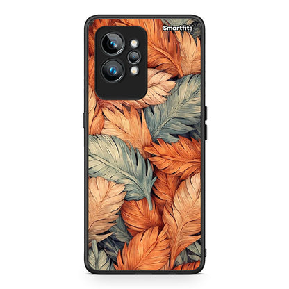 Θήκη Realme GT2 Autumn Leaves από τη Smartfits με σχέδιο στο πίσω μέρος και μαύρο περίβλημα | Realme GT2 Autumn Leaves Case with Colorful Back and Black Bezels