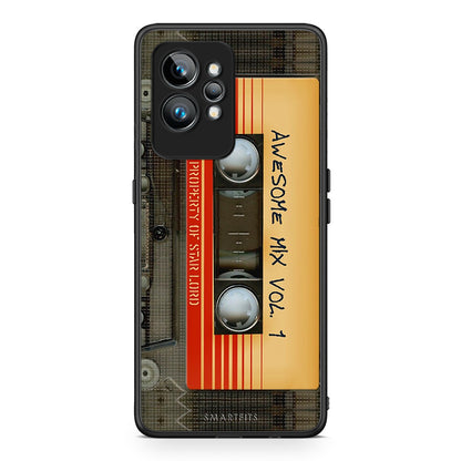 Θήκη Realme GT2 Awesome Mix από τη Smartfits με σχέδιο στο πίσω μέρος και μαύρο περίβλημα | Realme GT2 Awesome Mix Case with Colorful Back and Black Bezels